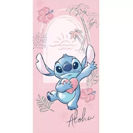 Disney Lilo és Stitch, A csillagkutya Heart fürdőlepedő, strand törölköző 