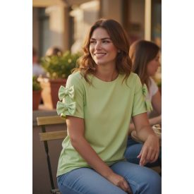 Masnis ujjú felső, kiwi zöld színben