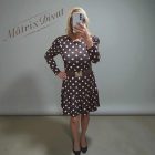 Csokibarna alapon pöttyös ruha