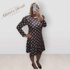 Csokibarna alapon pöttyös ruha