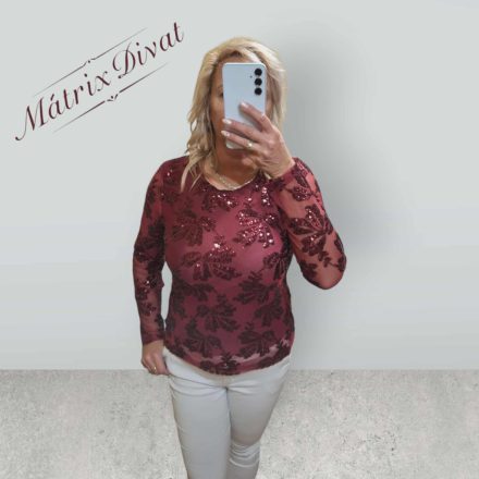 Gyönyörű, bordó színű felső