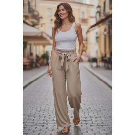 Fangóbarna színű, bő szárú nadrág M/L, XL/2XL