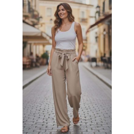 Fangóbarna színű, bő szárú nadrág M/L, XL/2XL