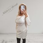 Fehér színű, strassz díszes tunika