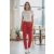 Piros színű MOM FIT farmernadrág