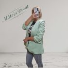 Zsálya színű, húzott, 3/4-es  ujjú blézer